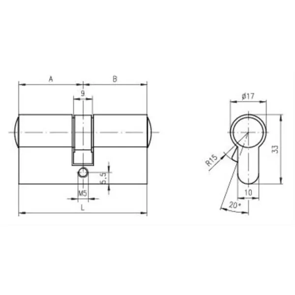 Knaufzylinder DOM ix Teco